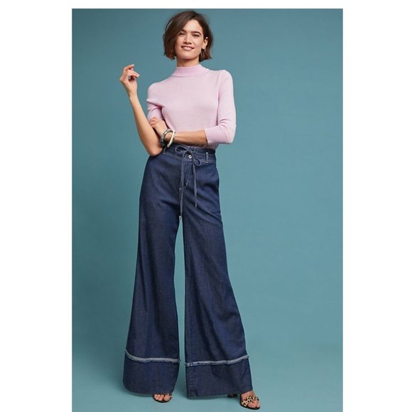Anthropologie Pants - Anthro Pilcro & Letterpress Hi Rise Wide Leg Jeans